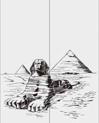 Пескоструйный рисунок Египет 3